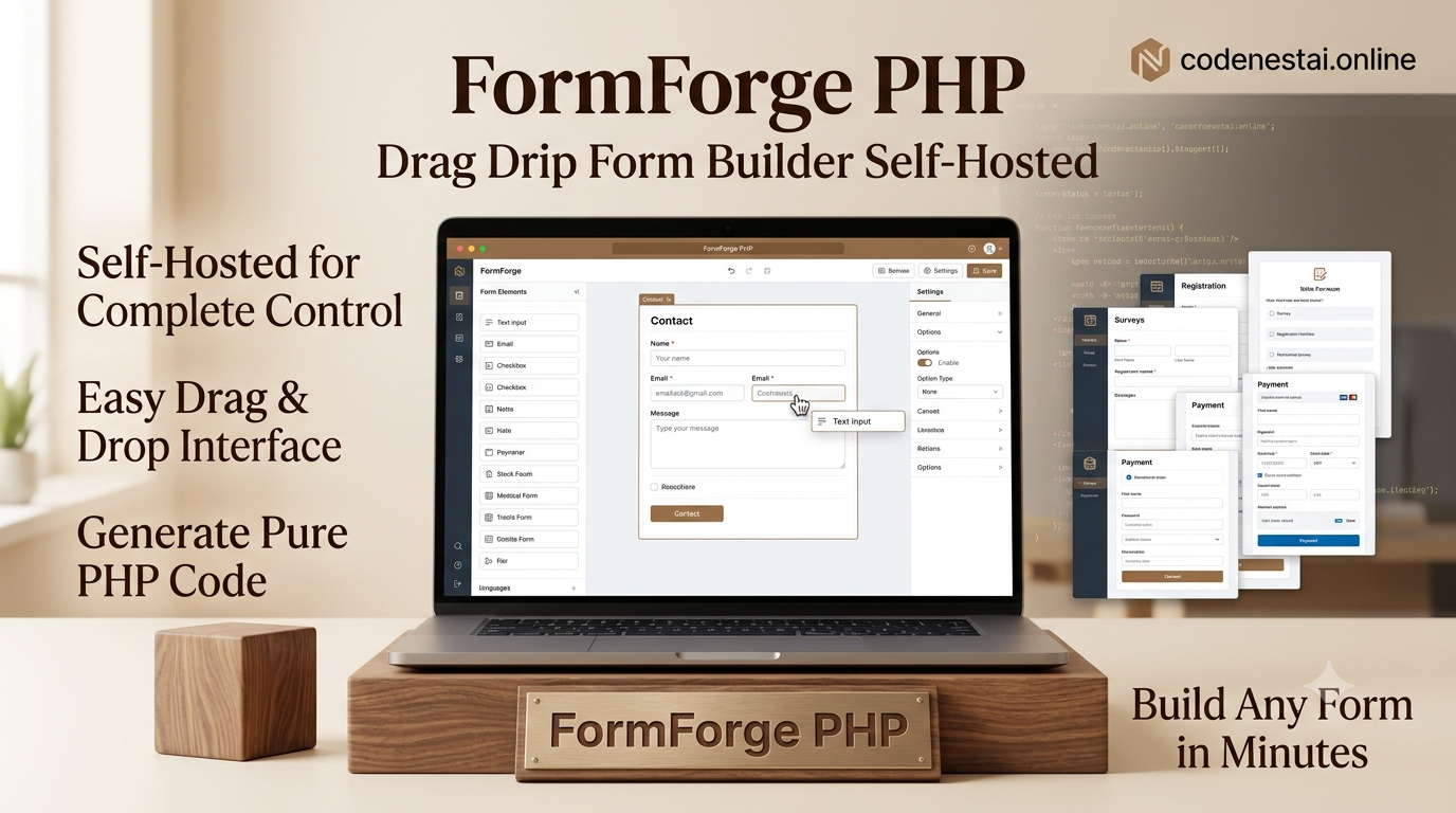 FormForge – PHP Drag & Drop Form Builder (Self-Hosted) preview